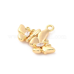 Brass Crystal Rhinestone Pendants&nbsp;KK-E793-04G