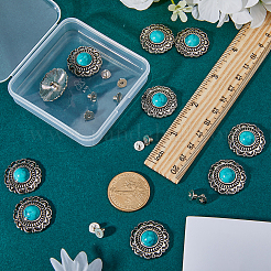 10 Sets Zinc Alloy Buttons&nbsp;BUTT-GF0001-35