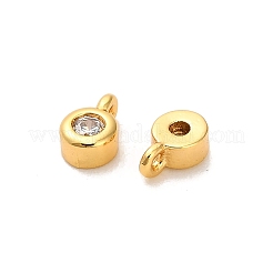Brass Micro Pave Cubic Zirconia Pendants&nbsp;KK-H515-04G