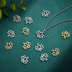 20Pcs 2 Colors 304 Stainless Steel Pendants&nbsp;STAS-UN0057-43