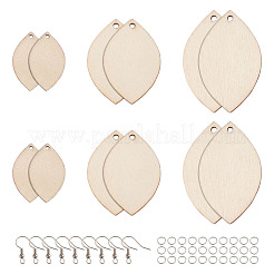 DIY Unfinished Wooden Pendant Earring Making Kits&nbsp;DIY-YS0001-16