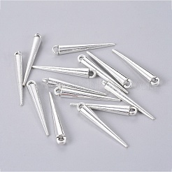 Tibetan Style Alloy Spike Pendants&nbsp;TIBEP-A16461-AS-RS