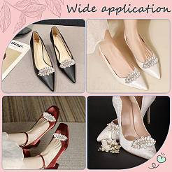 2Pcs Alloy Rhinestone Shoe Decorations&nbsp;FIND-CP0002-21