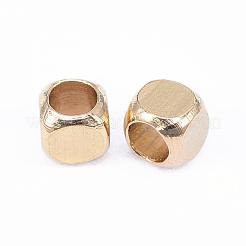 Brass Spacer Beads&nbsp;KK-F713-20C-3x3mm