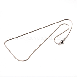 Non-Tarnish 304 Stainless Steel Snake Chain Necklaces&nbsp;X-STAS-M174-018P-A