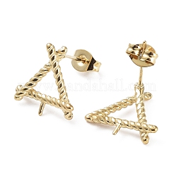 304 Stainless Steel Stud Earring Findings&nbsp;STAS-Q313-01G