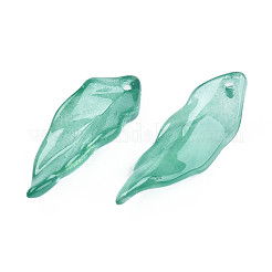 Transparent Spray Painted Glass Pendants&nbsp;X-GLAA-N035-017-F04