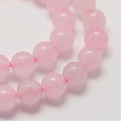 Natural Rose Quartz Beads Strands&nbsp;G-P281-02-8mm