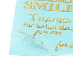 Brass Self-Adhesive Picture Stickers&nbsp;LS-DIY-C059-01B