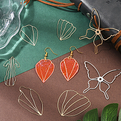 70Pcs 7 Styles Iron Open Back Bezel&nbsp;FIND-SC0019-88