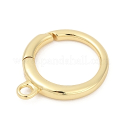 Brass Spring Gate Rings&nbsp;KK-U062-50G