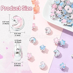 20Pcs 4 Styles Opaque Acrylic Beads&nbsp;OACR-YW0004-37