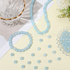 2Strands Crackle Glass Beads Strands&nbsp;GLAA-LT0001-01B