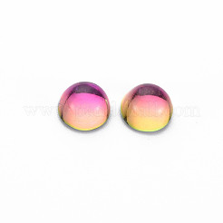 Transparent K9 Glass Cabochons&nbsp;GGLA-S053-8mm-111
