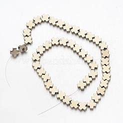 Electroplate Non-magnetic Synthetic Hematite Bead Strands&nbsp;G-F300-51-06