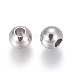 Tarnish Resistant 201 Stainless Steel European Beads&nbsp;STAS-F170-01P-A