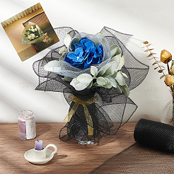 Plastic Grid Mesh Flower Bouquets Wrapping Paper&nbsp;DIY-WH0308-539B