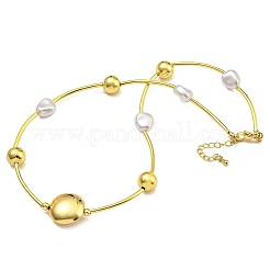 Rack Plating Brass Pendant Necklaces for Women&nbsp;NJEW-C059-02G-02