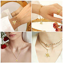 8Pcs Rack Plating Brass Micro Pave Clear Cubic Zirconia Pendants&nbsp;KK-BBC0021-87