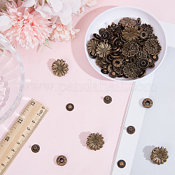 20 Bags Flower Alloy Snap Buttons&nbsp;BUTT-CY0001-36