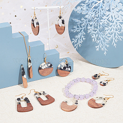Resin & Walnut Wood Pendants&nbsp;RESI-SC0001-45