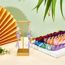 16 Bundles 16 Colors Braided Polyester Cords&nbsp;OCOR-PH0001-99