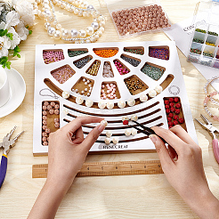 Wood Bead Design Board&nbsp;TOOL-WH0052-06