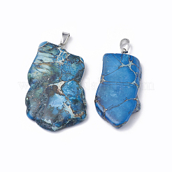 Natural Regalite/Imperial Jasper/Sea Sediment Jasper Pendants&nbsp;G-S299-34D