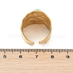 304 Stainless Steel Wide Open Cuff Rings&nbsp;RJEW-Z078-22G
