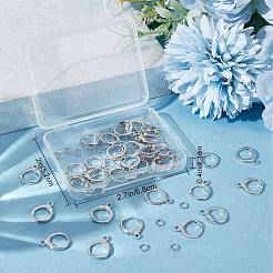 24 Pairs Brass Huggie Hoop Earring Findings&nbsp;DIY-CN0002-20