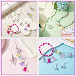 30Pcs 5 Styles Transparent Acrylic Pendants&nbsp;PALLOY-SW00143
