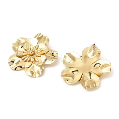 Flower Iron Stud Earrings&nbsp;EJEW-L096-003G