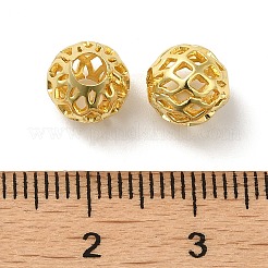 Brass Hollow Spacer Beads&nbsp;KK-P249-03D-G
