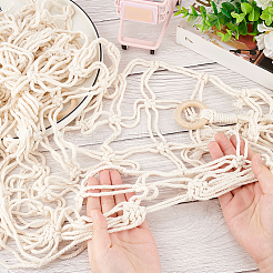 Cotton Macrame Hanging Toy Storage Hammock&nbsp;AJEW-WH0033-72