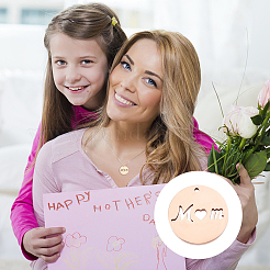 8Pcs 4 Colors Mother's Day Ion Plating(IP) 304 Stainless Steel Pendants&nbsp;STAS-PH0003-95