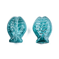 Transparent Spray Painted Glass Beads&nbsp;GLAA-N035-024-C02