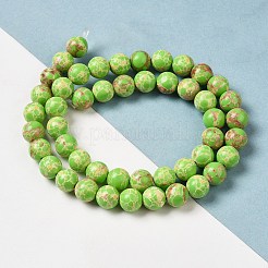 Synthetic Imperial Jasper Dyed Beads Strands&nbsp;G-P507-01A-04