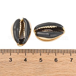 Electroplated Cowrie Shell Beads&nbsp;SSHEL-M023-05G