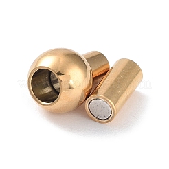 304 Stainless Steel Magnetic Clasps with Glue-in Ends&nbsp;STAS-H187-02G