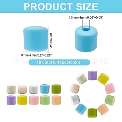 400Pcs 10 Colors Polymer Clay Beads&nbsp;CLAY-CA0001-09
