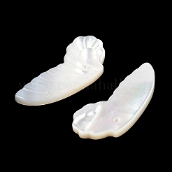 Natural White Shell Carved Pendants&nbsp;SSHEL-I026-07A