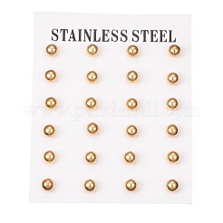 304 Stainless Steel Stud Earrings&nbsp;EJEW-H353-03G-5MM