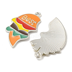 Alloy Enamel Split Pendants&nbsp;FIND-Z026-03B