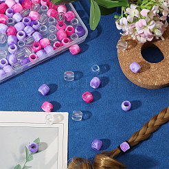 3 Bags 3 Colors Plastic European Beads&nbsp;KY-CA0001-63A