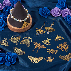 24Pcs 12 Styles Brass Pendants&nbsp;KK-SC0005-47