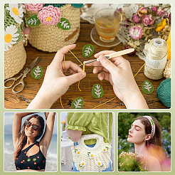20Pcs Leaf Cotton Ornament Accessories&nbsp;DIY-FG0008-56