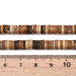 Natural Picture Jasper Beads Strands&nbsp;G-T142-6mm-09