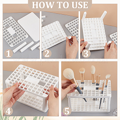 Plastic Cosmetic Brush Storage Stands&nbsp;MRMJ-WH0070-34C