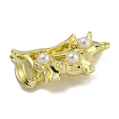 Alloy ABS Pearl Pendants&nbsp;PALLOY-F312-51G-03