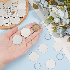 DIY Stamping Blank Charm Keychain Making Kit&nbsp;STAS-BC0003-74B